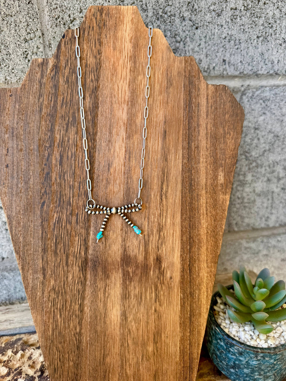 Navajo Pearl Choker/Mini Bow Tie Choker