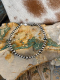 Sterling Saucer Pearl Mix Bracelet