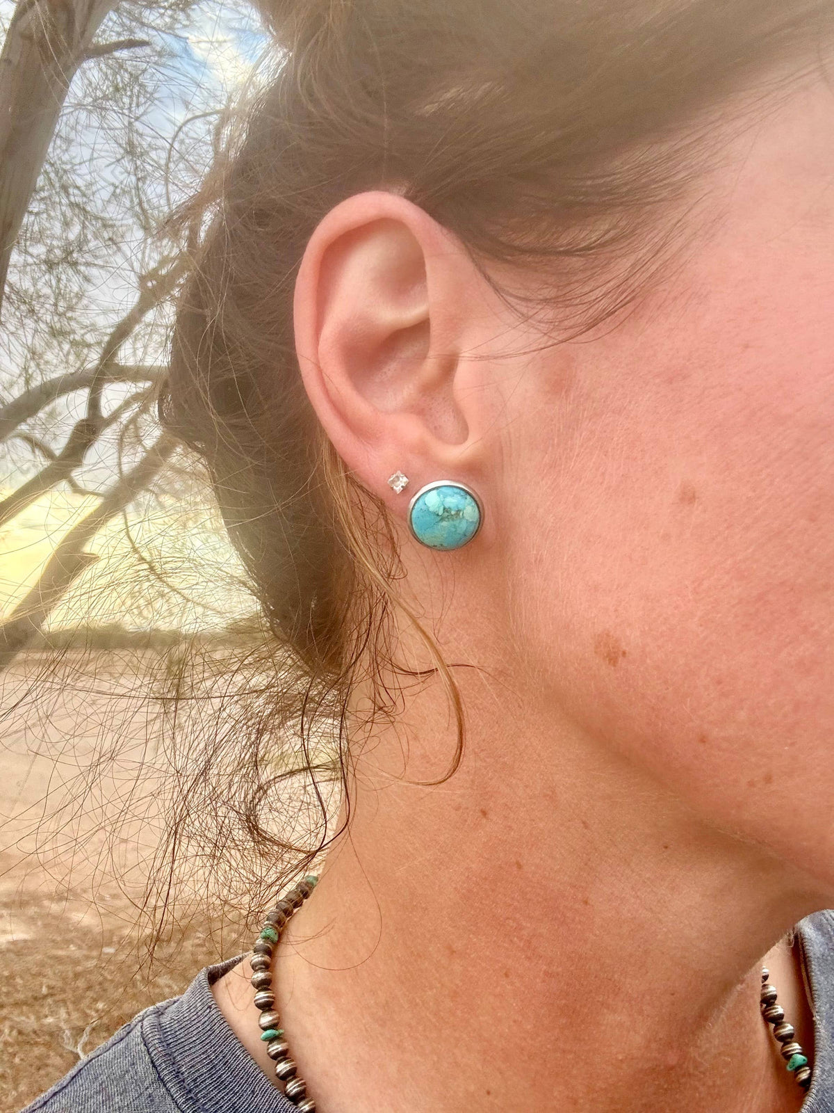 Sleeping Beauty Turquoise Studs
